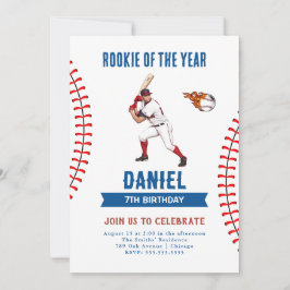 Invitación Partido de Cumpleaños del Beisbol Rookie