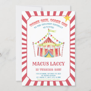 Invitación Partido de Cumpleaños del Carnaval de Circo
