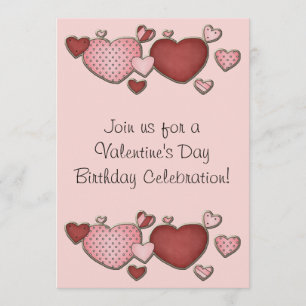 Invitación Partido de Cumpleaños del El día de San Valentín d