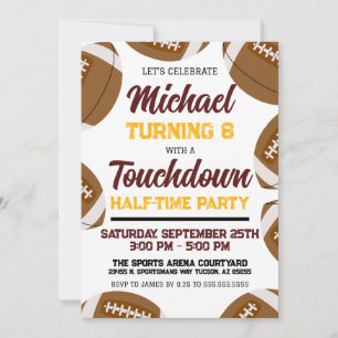 Invitación Partido de cumpleaños del equipo de fútbol de Borg