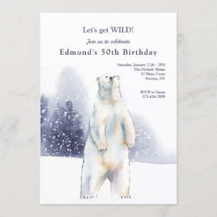 Invitación Partido de Cumpleaños del Oso Polar