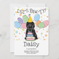 Partido de cumpleaños del perro del terror tibetan