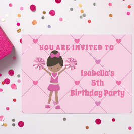 Invitación Partido de Cumpleaños del Personalizado afroameric