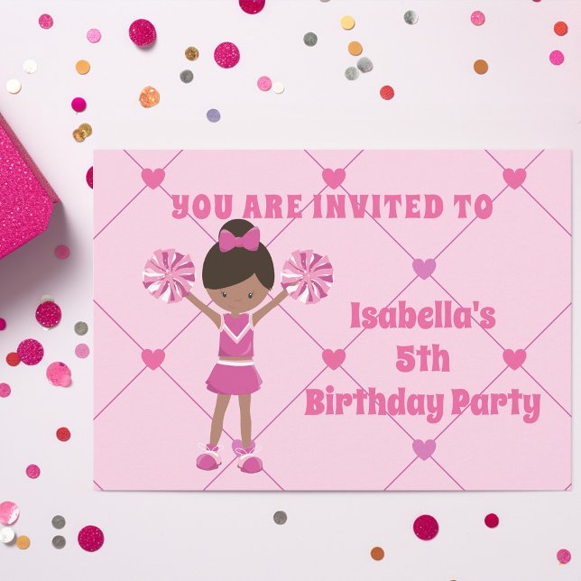 Invitación Partido de Cumpleaños del Personalizado afroameric (Subido por el creador)