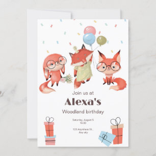 Invitación Partido de Cumpleaños del Personalizado Blanco Roj