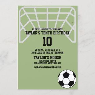 Invitación Partido de cumpleaños del Personalizado de deporte