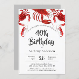 Invitación Partido de Cumpleaños del Personalizado Red White