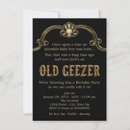 Invitación Partido de Cumpleaños del Viejo Geezer