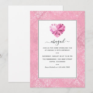 Invitación Partido de Cumpleaños Gemstone
