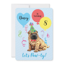 Partido de Cumpleaños Globos Shar-Pei Chino