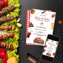 Partido de cumpleaños Grill & Chill BBQ Backyard