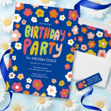 PARTIDO DE CUMPLEAÑOS Groovy Daisies PERSONALIZADO