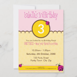 Invitación PARTIDO DE CUMPLEAÑOS INVITA :: ladybird 1P