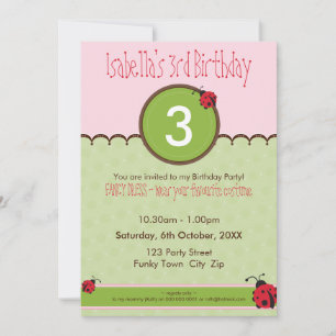 Invitación PARTIDO DE CUMPLEAÑOS INVITA :: ladybird 4P