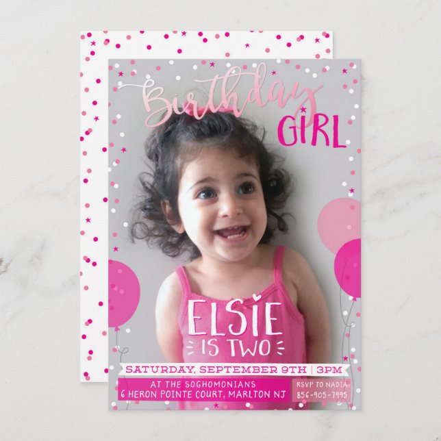 Invitación PARTIDO DE CUMPLEAÑOS Invitan a los adorables glob (Anverso / Reverso)