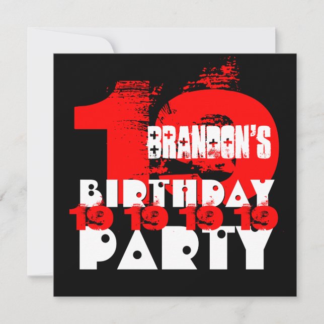 Invitación Partido de cumpleaños número 19 de 19 años del BLA (Anverso)