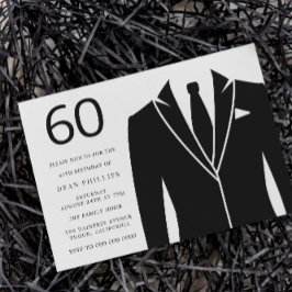 Invitación Partido de cumpleaños número 60 de Black Suite y T