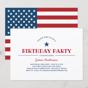 Invitación Partido de Cumpleaños Patriótico