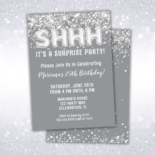 Invitación Partido de cumpleaños sorpresa para el Purpurina d