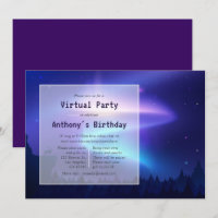 Partido de cumpleaños virtual de las auriculares d