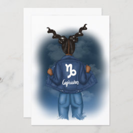 Invitación Partido de cumpleaños Zodiac de los afroamericanos