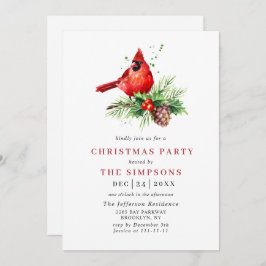 Invitación Partido de Festividad del Cardenal Rojo Holly Berr