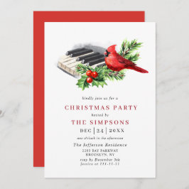 Invitación Partido de Festividad del Cardenal Rojo Holly Berr