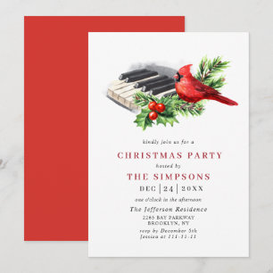 Invitación Partido de Festividad del Cardenal Rojo Holly Berr