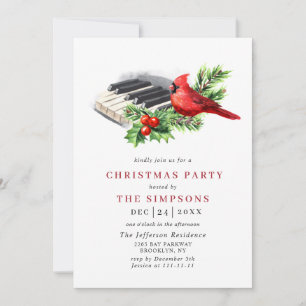 Invitación Partido de Festividad del Cardenal Rojo Holly Berr