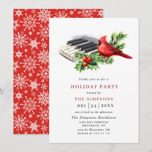 Invitación Partido de Festividad del Cardenal Rojo Holly Berr