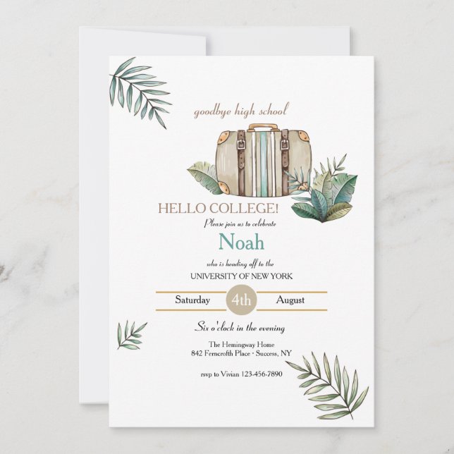 Invitación Partido de Graduación (Anverso)