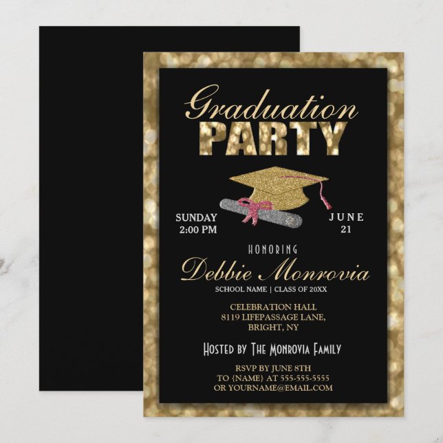 Invitación Partido de Graduación (Anverso / Reverso)
