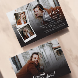 Invitación Partido de Graduación 2025 Collage de fotos Elegan