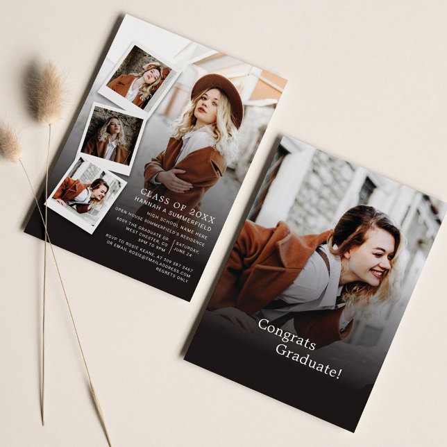 Invitación Partido de Graduación 5 Fotos Grado Moderno 2025 (Subido por el creador)