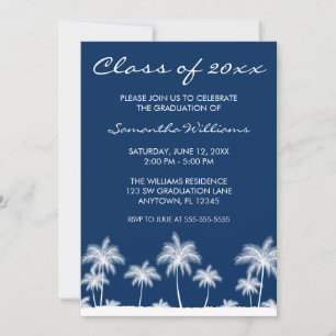 Invitación Partido de Graduación Azul de Palmeras Tropicales