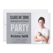 Partido de Graduación Azul Moderno Masculino Grad