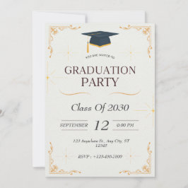 Invitación Partido de Graduación Blanca