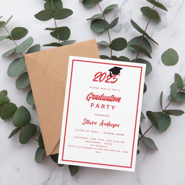 Invitación Partido de Graduación Blanco Rojo 2025 (Subido por el creador)