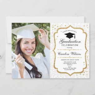 Invitación Partido de Graduación con Foto - Oro Blanco