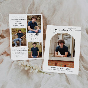 Invitación Partido de Graduación de Arco Mínimo con Foto