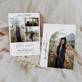 Invitación Partido de Graduación de Arco Mínimo con Foto