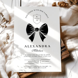 Invitación Partido de Graduación de Black Bow