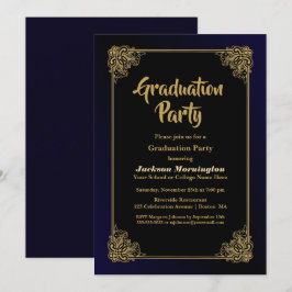Invitación Partido de Graduación de Borde Oro
