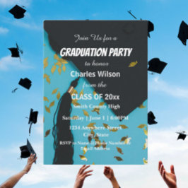Invitación Partido de Graduación de Cabo y Confetti
