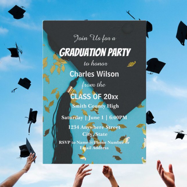 Invitación Partido de Graduación de Cabo y Confetti (In Situ)