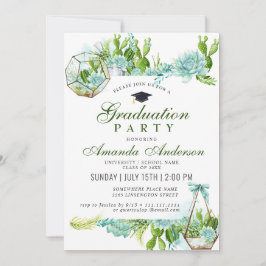 Invitación Partido de Graduación de Cactus Eucalyptus