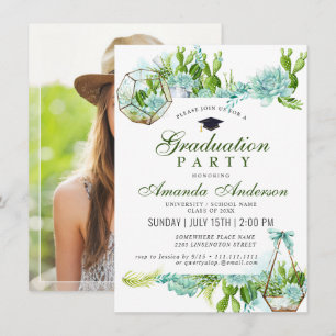 Invitación Partido de Graduación de Cactus Eucalyptus