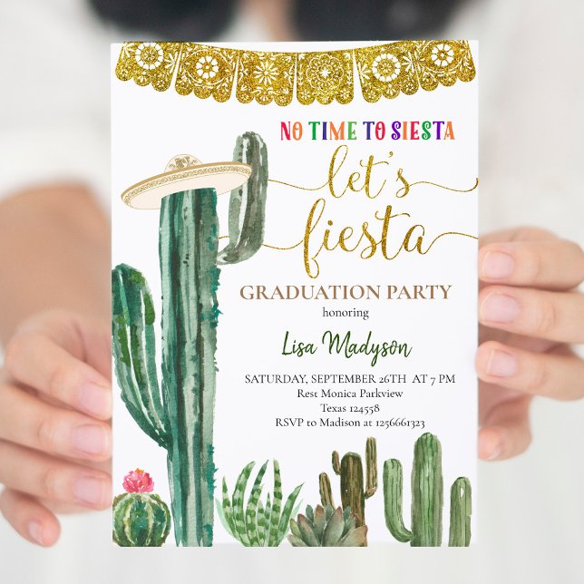 Invitación Partido de Graduación de Cactus Fiesta de México (Subido por el creador)