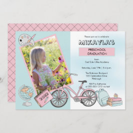 Invitación Partido de Graduación de Chica de Fotografía de Ed