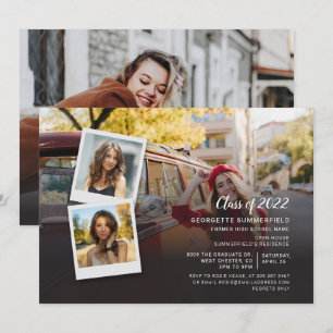 Invitación Partido de Graduación de Collage de fotos Grad 202